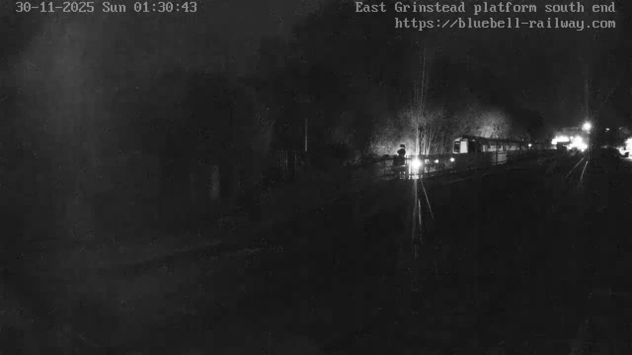 East Grinstead Station Bluebell Railway Platforms South End Live Cam - Mid Sussex, East Sussex, South East, England, United Kingdom