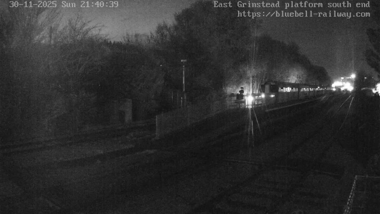 East Grinstead Station Bluebell Railway Platforms South End Live Cam - Mid Sussex, East Sussex, South East, England, United Kingdom