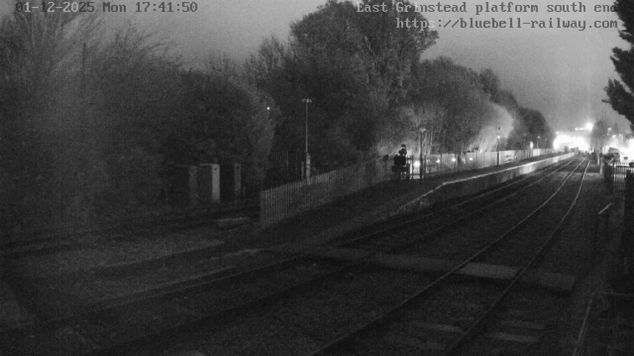 East Grinstead Station Bluebell Railway Platforms South End Live Cam - Mid Sussex, East Sussex, South East, England, United Kingdom