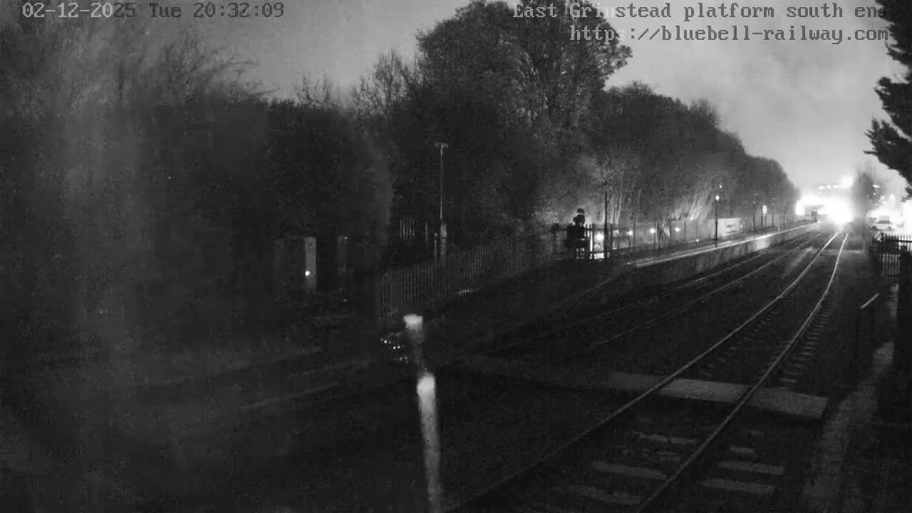 East Grinstead Station Bluebell Railway Platforms South End Live Cam - Mid Sussex, East Sussex, South East, England, United Kingdom