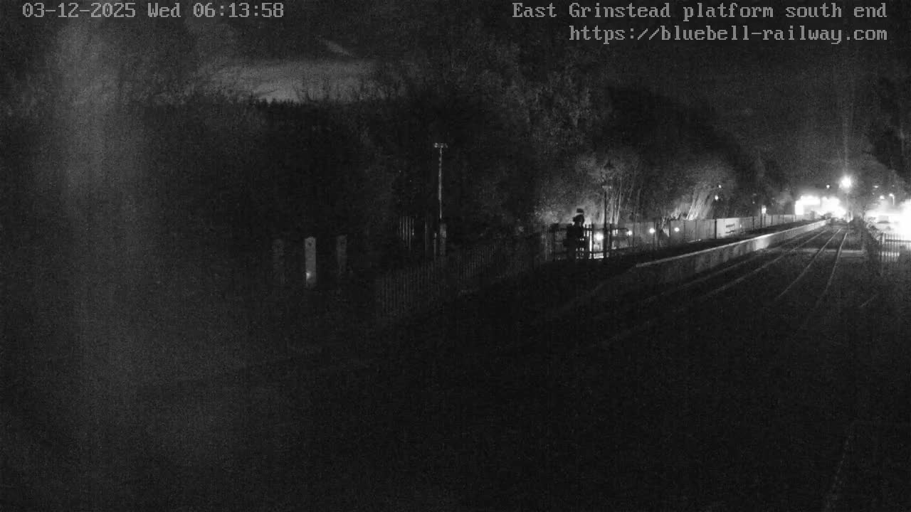 East Grinstead Station Bluebell Railway Platforms South End Live Cam - Mid Sussex, East Sussex, South East, England, United Kingdom