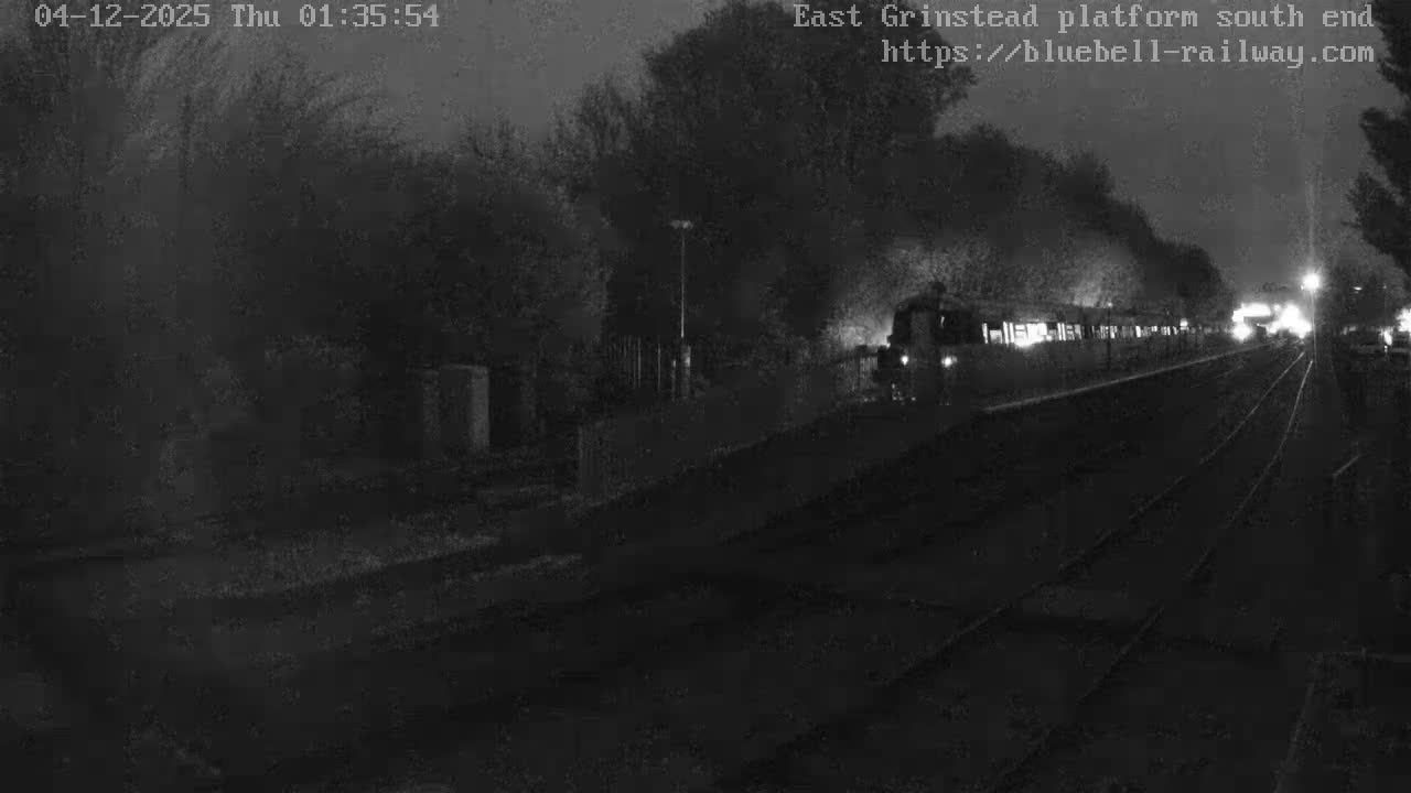 East Grinstead Station Bluebell Railway Platforms South End Live Cam - Mid Sussex, East Sussex, South East, England, United Kingdom