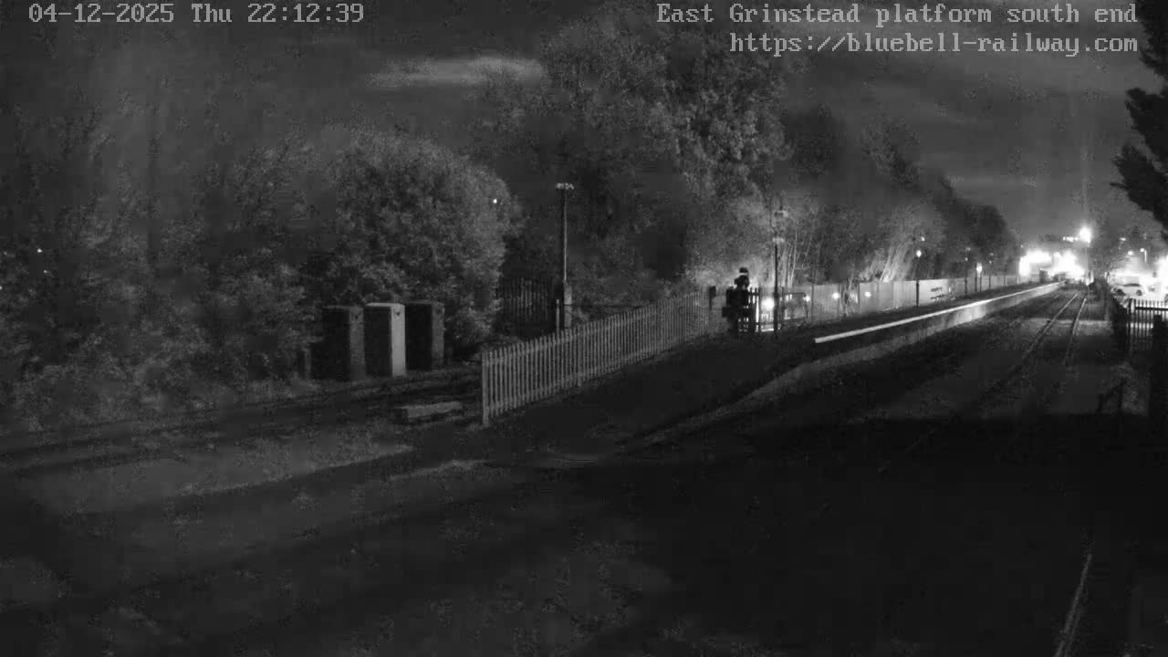 East Grinstead Station Bluebell Railway Platforms South End Live Cam - Mid Sussex, East Sussex, South East, England, United Kingdom