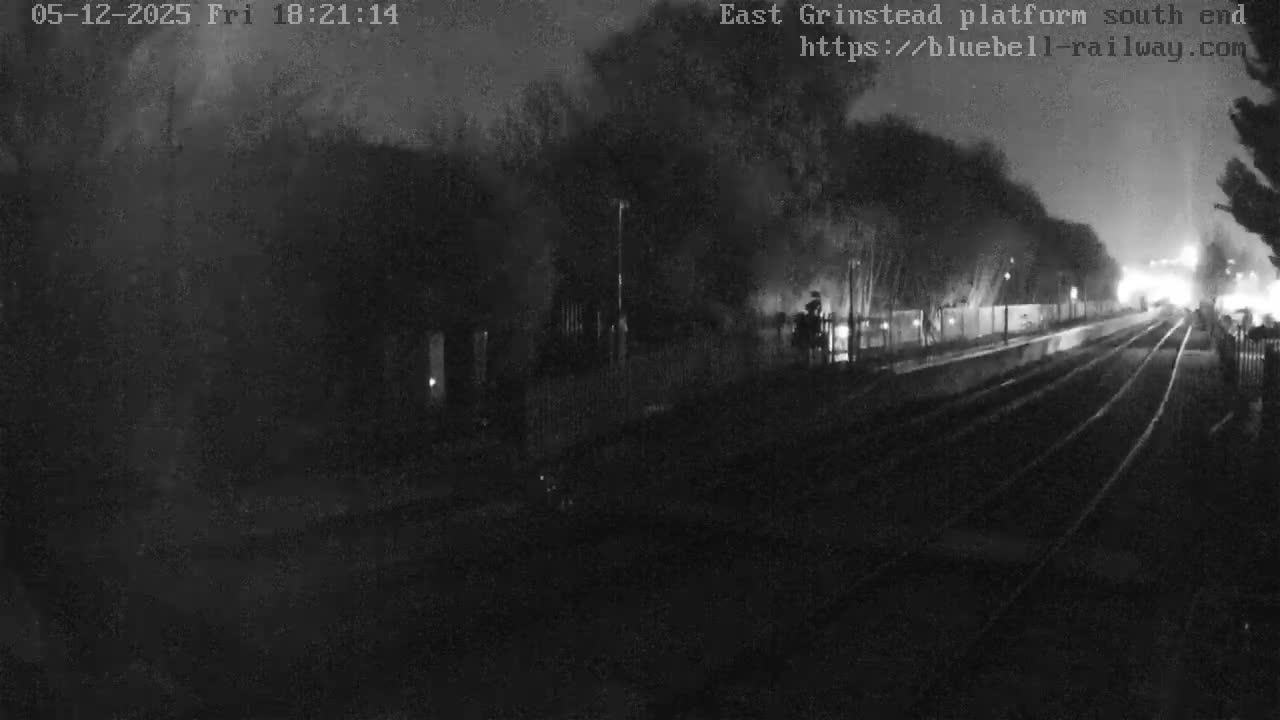 East Grinstead Station Bluebell Railway Platforms South End Live Cam - Mid Sussex, East Sussex, South East, England, United Kingdom