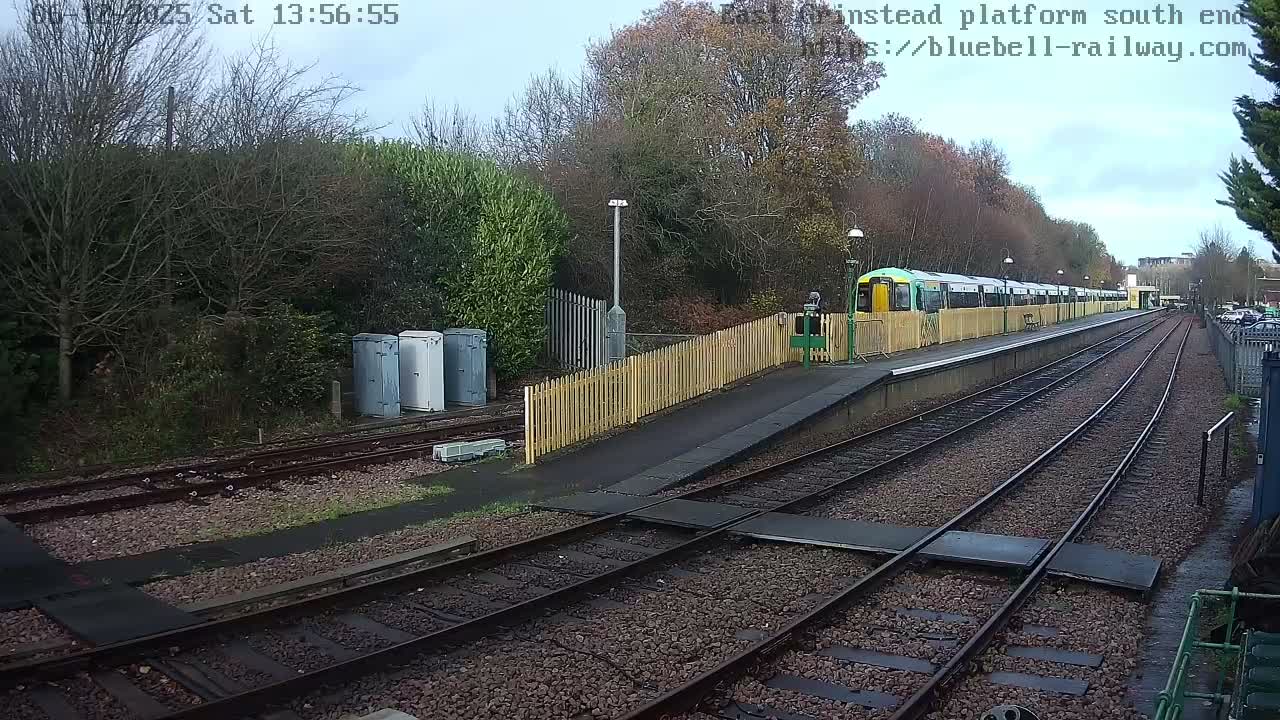 East Grinstead Station Bluebell Railway Platforms South End Live Cam - Mid Sussex, East Sussex, South East, England, United Kingdom