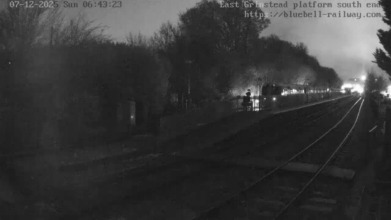 East Grinstead Station Bluebell Railway Platforms South End Live Cam - Mid Sussex, East Sussex, South East, England, United Kingdom