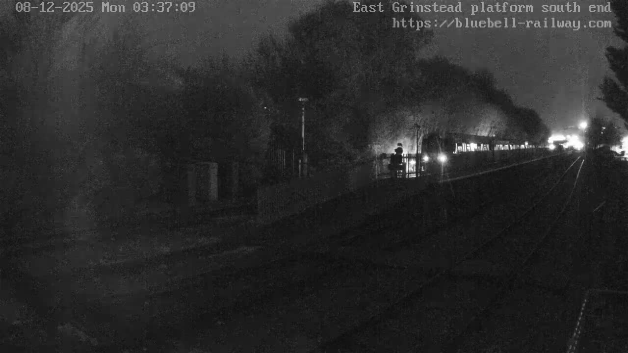 East Grinstead Station Bluebell Railway Platforms South End Live Cam - Mid Sussex, East Sussex, South East, England, United Kingdom