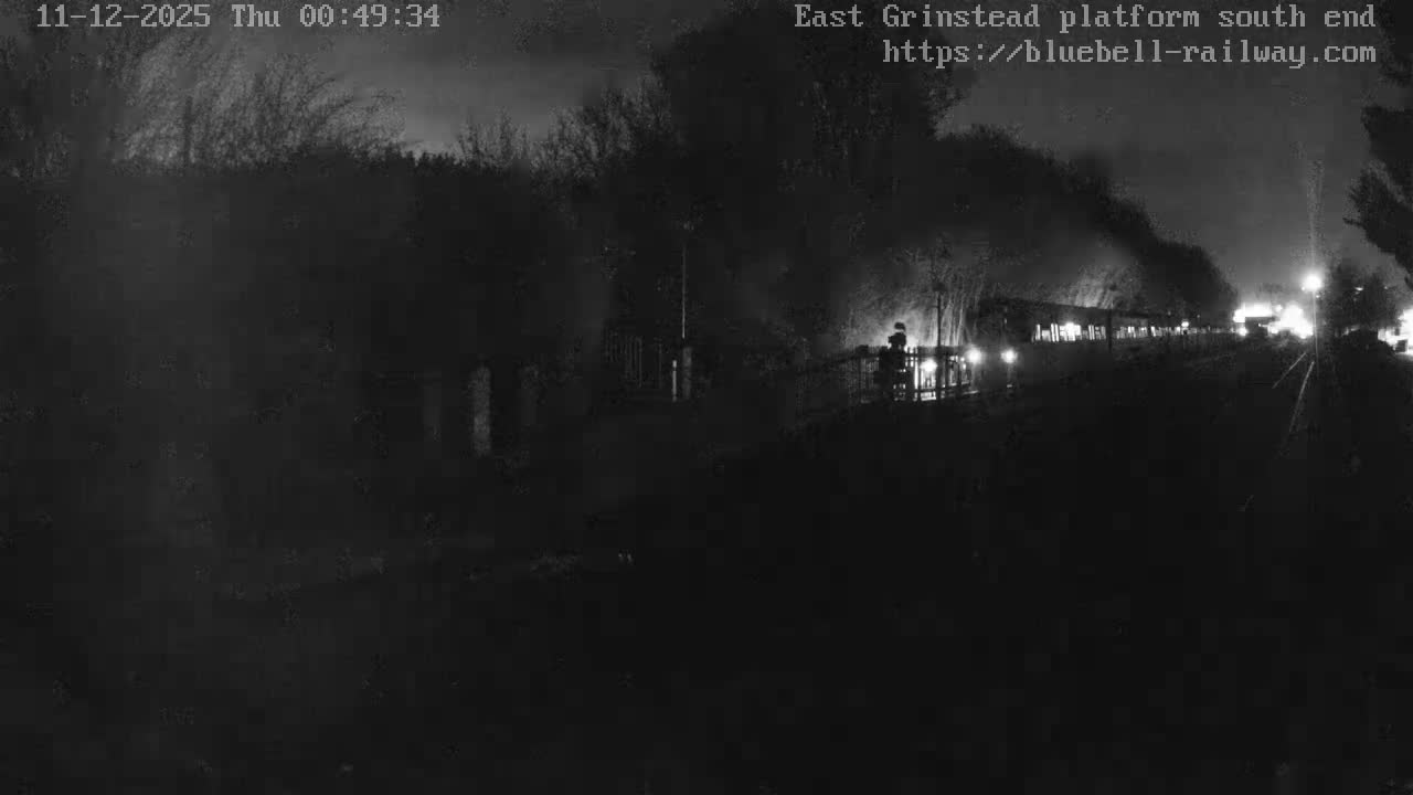 East Grinstead Station Bluebell Railway Platforms South End Live Cam - Mid Sussex, East Sussex, South East, England, United Kingdom