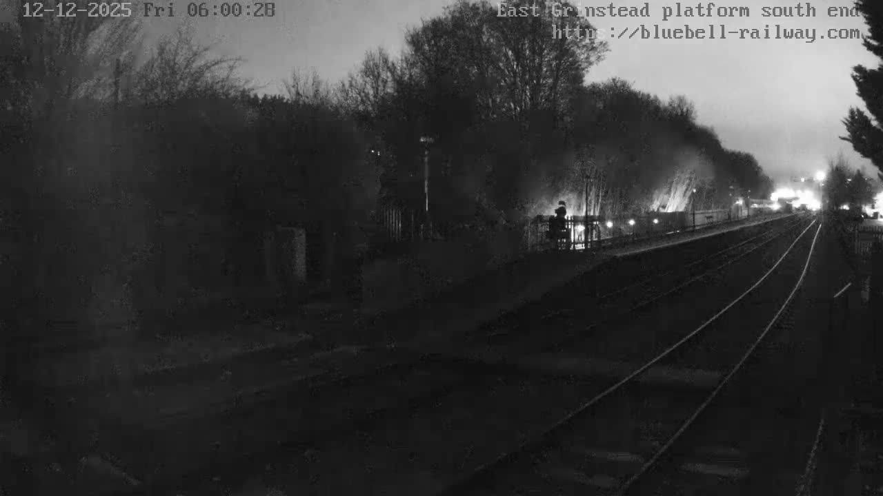 East Grinstead Station Bluebell Railway Platforms South End Live Cam - Mid Sussex, East Sussex, South East, England, United Kingdom