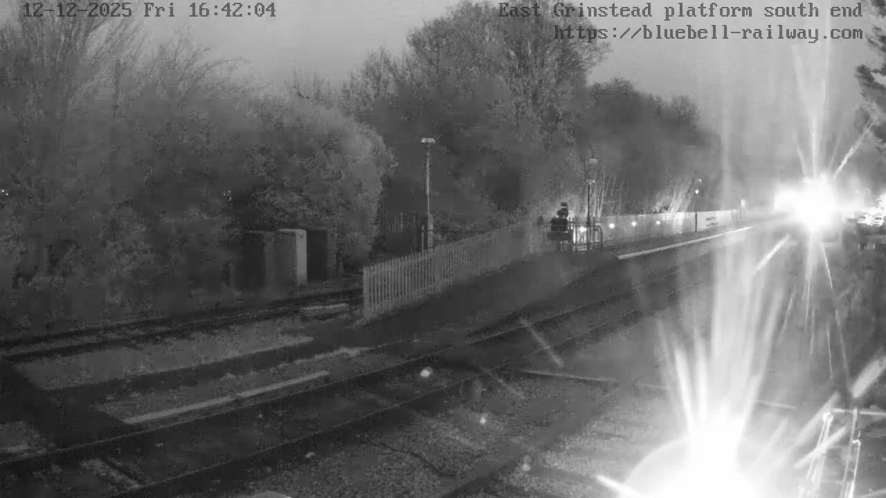 East Grinstead Station Bluebell Railway Platforms South End Live Cam - Mid Sussex, East Sussex, South East, England, United Kingdom