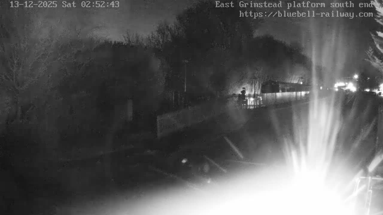 East Grinstead Station Bluebell Railway Platforms South End Live Cam - Mid Sussex, East Sussex, South East, England, United Kingdom