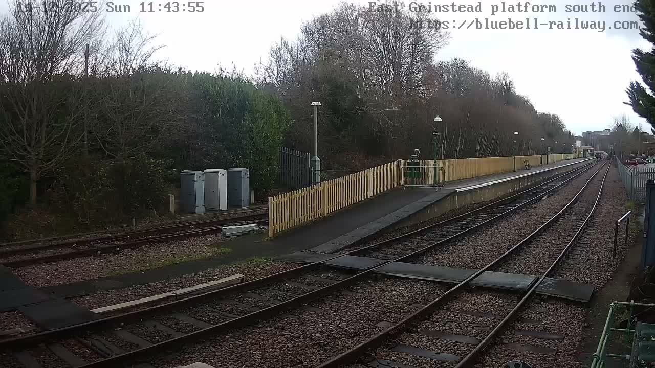 East Grinstead Station Bluebell Railway Platforms South End Live Cam - Mid Sussex, East Sussex, South East, England, United Kingdom