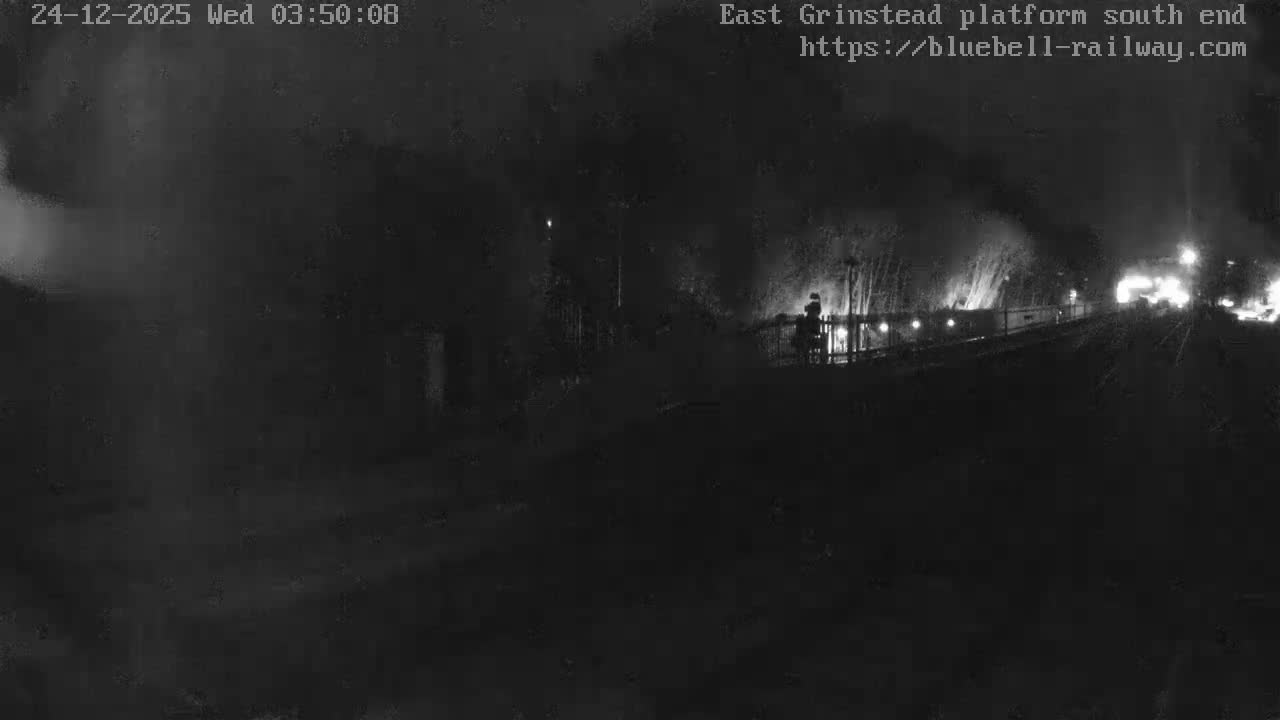 East Grinstead Station Bluebell Railway Platforms South End Live Cam - Mid Sussex, East Sussex, South East, England, United Kingdom