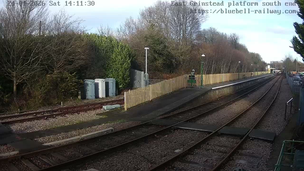East Grinstead Station Bluebell Railway Platforms South End Live Cam - Mid Sussex, East Sussex, South East, England, United Kingdom
