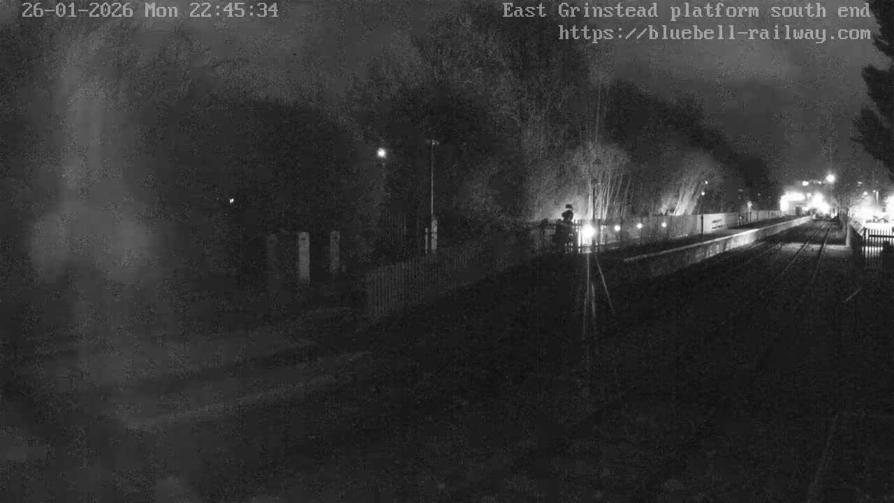 East Grinstead Station Bluebell Railway Platforms South End Live Cam - Mid Sussex, East Sussex, South East, England, United Kingdom
