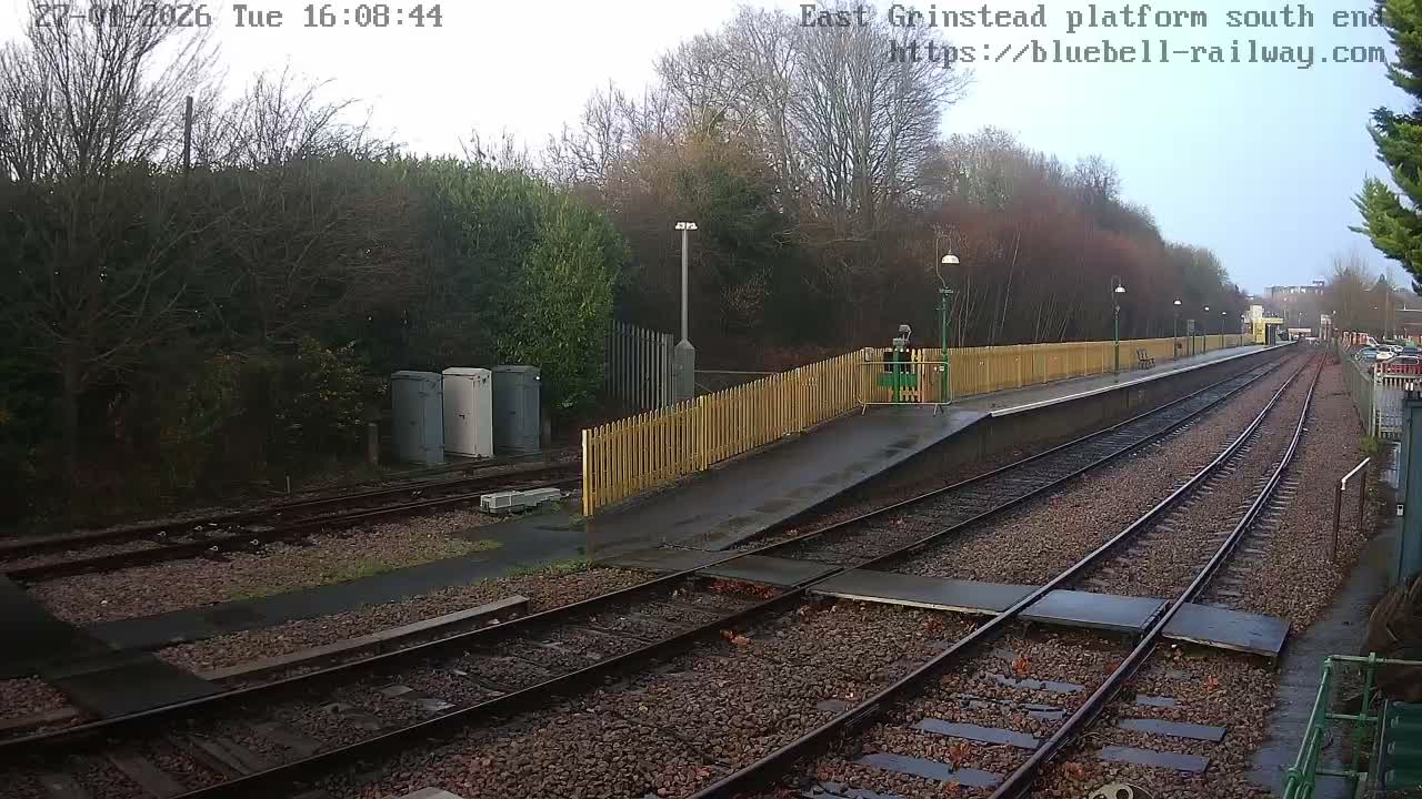 East Grinstead Station Bluebell Railway Platforms South End Live Cam - Mid Sussex, East Sussex, South East, England, United Kingdom