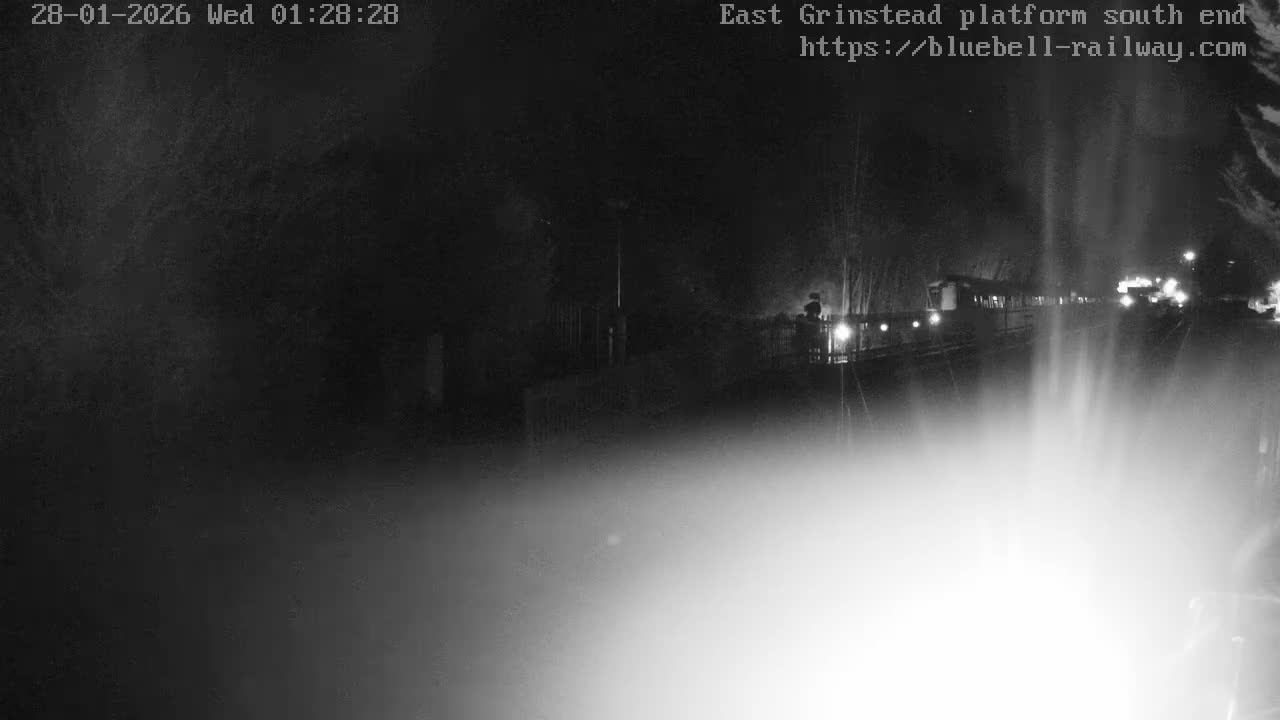 East Grinstead Station Bluebell Railway Platforms South End Live Cam - Mid Sussex, East Sussex, South East, England, United Kingdom