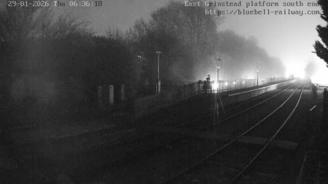 East Grinstead Station Bluebell Railway Platforms South End Live Cam - Mid Sussex, East Sussex, South East, England, United Kingdom