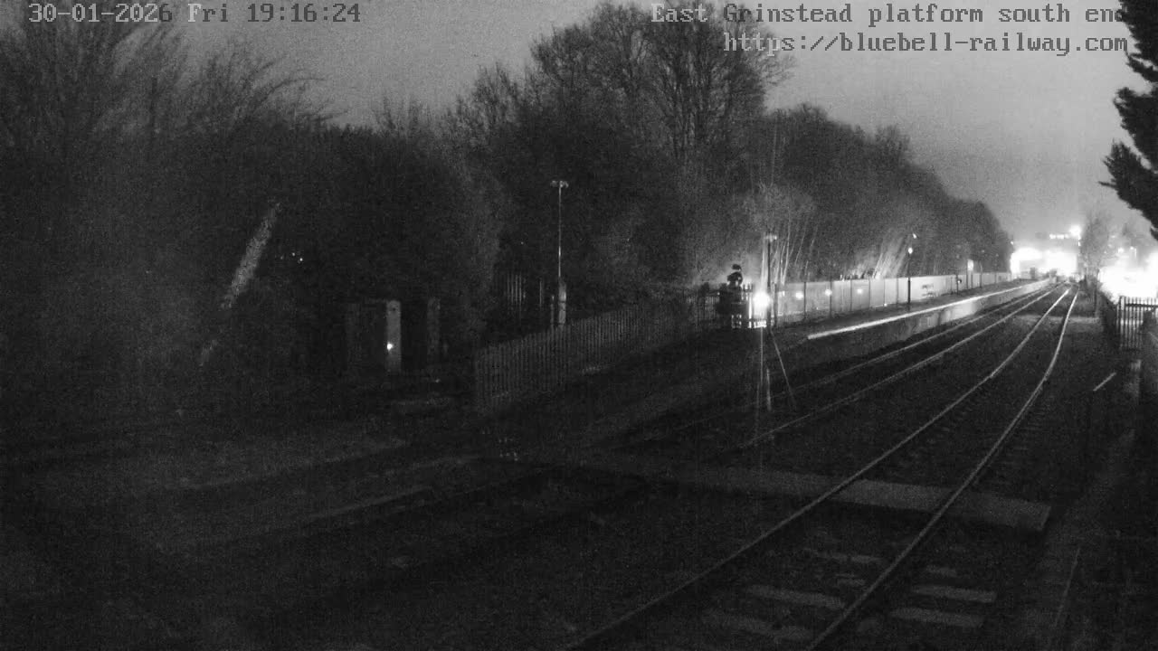 East Grinstead Station Bluebell Railway Platforms South End Live Cam - Mid Sussex, East Sussex, South East, England, United Kingdom