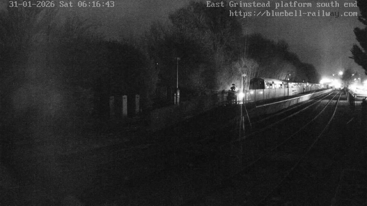 East Grinstead Station Bluebell Railway Platforms South End Live Cam - Mid Sussex, East Sussex, South East, England, United Kingdom