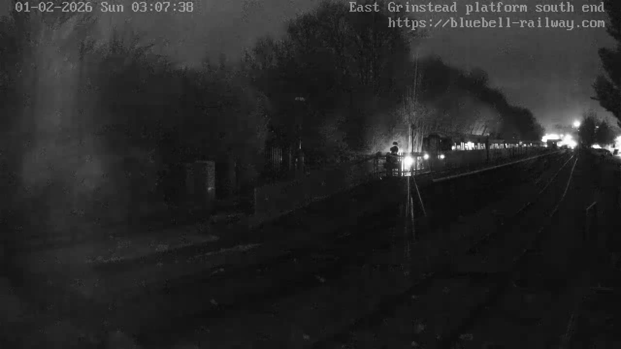 East Grinstead Station Bluebell Railway Platforms South End Live Cam - Mid Sussex, East Sussex, South East, England, United Kingdom