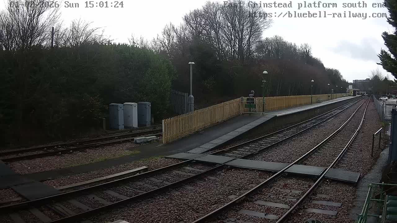 East Grinstead Station Bluebell Railway Platforms South End Live Cam - Mid Sussex, East Sussex, South East, England, United Kingdom