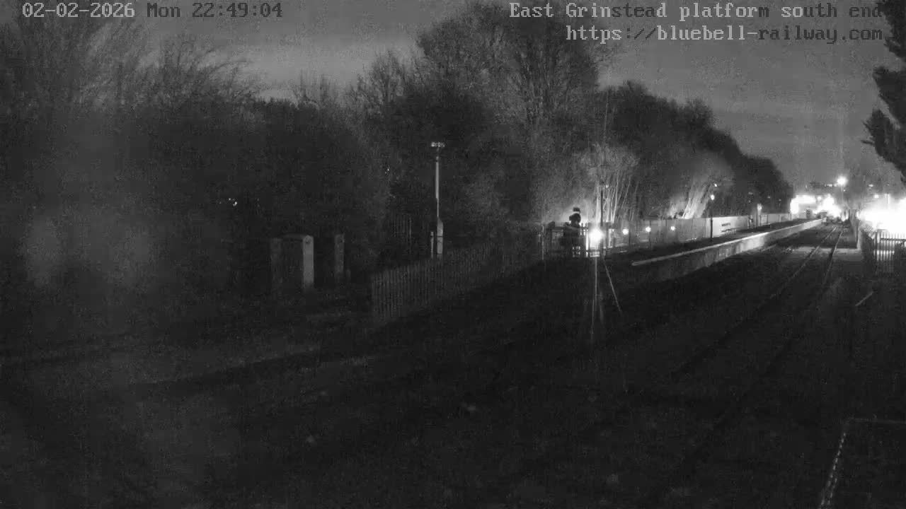 East Grinstead Station Bluebell Railway Platforms South End Live Cam - Mid Sussex, East Sussex, South East, England, United Kingdom