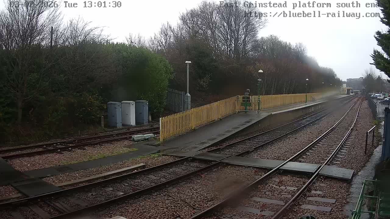 East Grinstead Station Bluebell Railway Platforms South End Live Cam - Mid Sussex, East Sussex, South East, England, United Kingdom