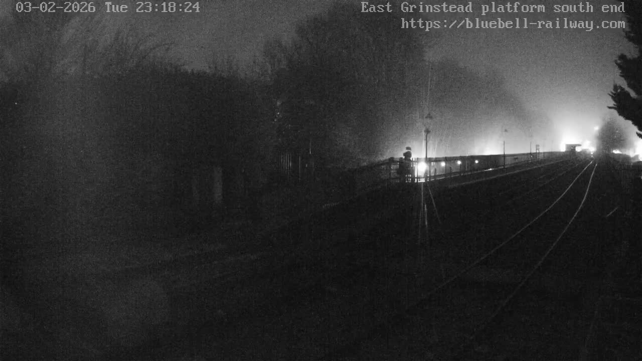 East Grinstead Station Bluebell Railway Platforms South End Live Cam - Mid Sussex, East Sussex, South East, England, United Kingdom