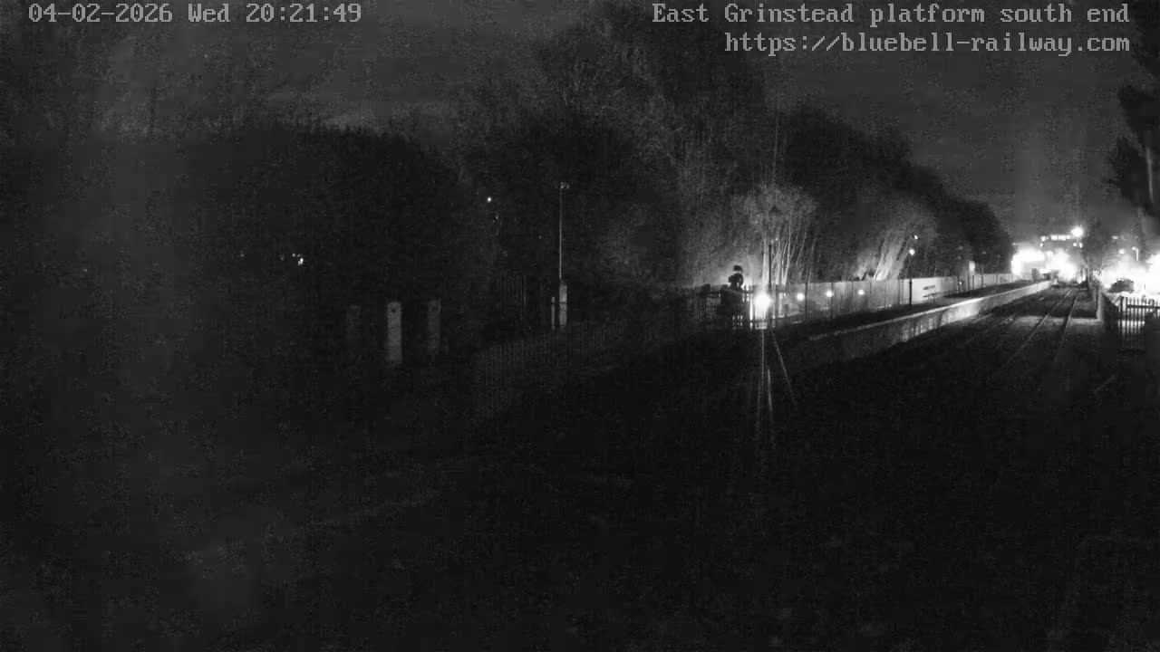 East Grinstead Station Bluebell Railway Platforms South End Live Cam - Mid Sussex, East Sussex, South East, England, United Kingdom