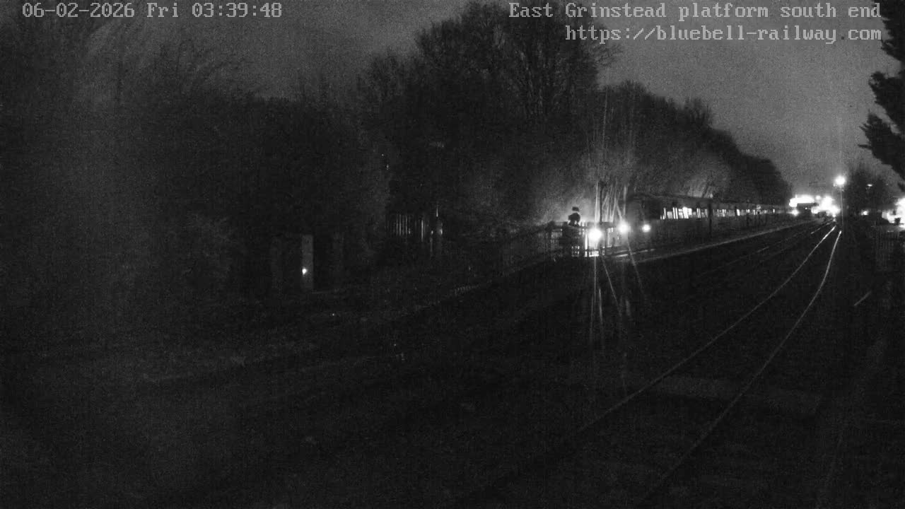 East Grinstead Station Bluebell Railway Platforms South End Live Cam - Mid Sussex, East Sussex, South East, England, United Kingdom
