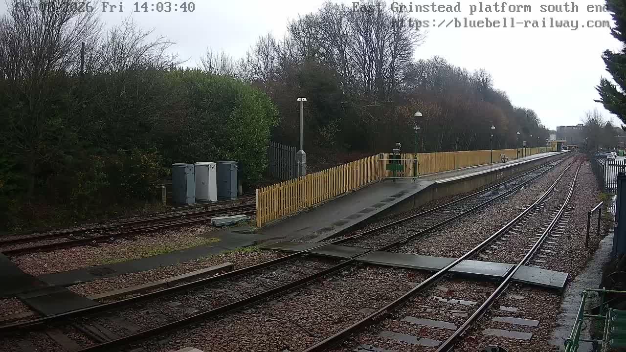 East Grinstead Station Bluebell Railway Platforms South End Live Cam - Mid Sussex, East Sussex, South East, England, United Kingdom