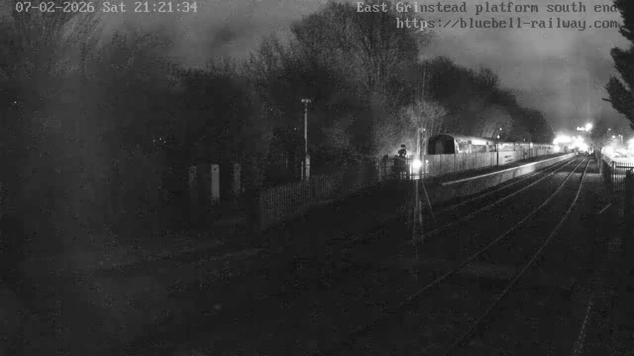East Grinstead Station Bluebell Railway Platforms South End Live Cam - Mid Sussex, East Sussex, South East, England, United Kingdom
