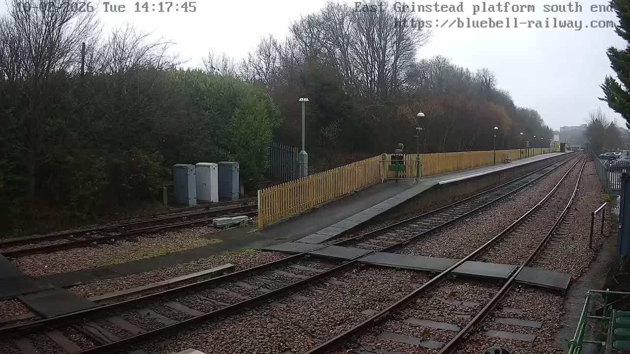 East Grinstead Station Bluebell Railway Platforms South End Live Cam - Mid Sussex, East Sussex, South East, England, United Kingdom