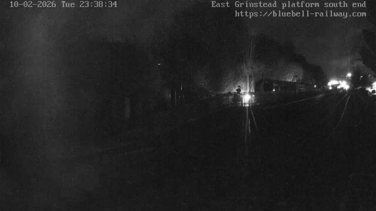 East Grinstead Station Bluebell Railway Platforms South End Live Cam - Mid Sussex, East Sussex, South East, England, United Kingdom