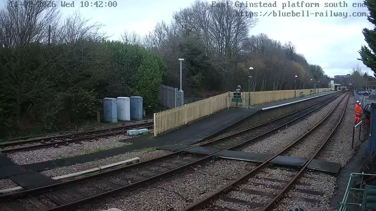 East Grinstead Station Bluebell Railway Platforms South End Live Cam - Mid Sussex, East Sussex, South East, England, United Kingdom