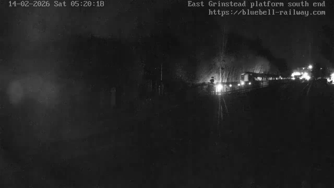 East Grinstead Station Bluebell Railway Platforms South End Live Cam - Mid Sussex, East Sussex, South East, England, United Kingdom