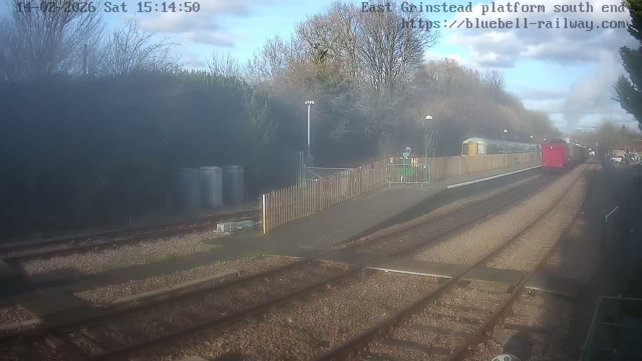 East Grinstead Station Bluebell Railway Platforms South End Live Cam - Mid Sussex, East Sussex, South East, England, United Kingdom