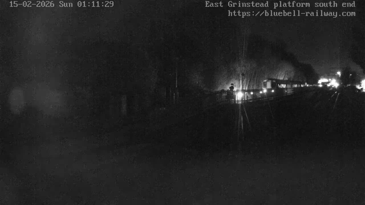 East Grinstead Station Bluebell Railway Platforms South End Live Cam - Mid Sussex, East Sussex, South East, England, United Kingdom