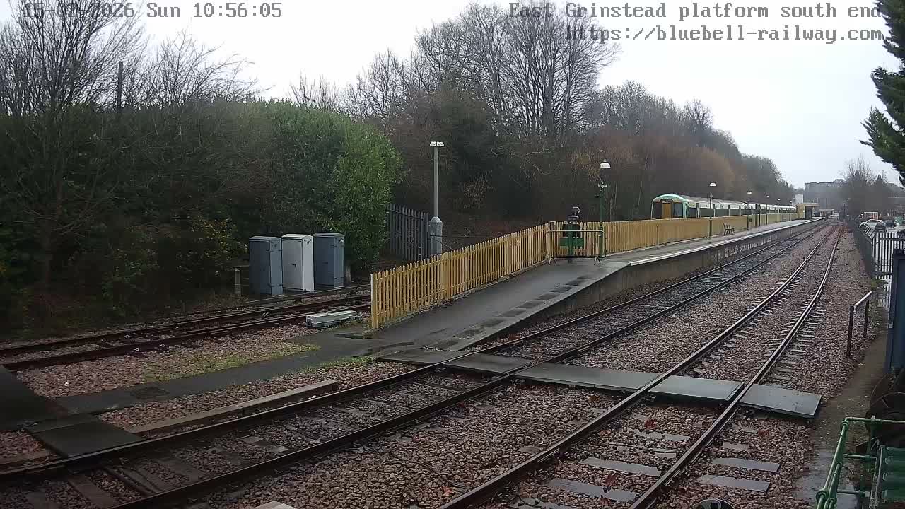 East Grinstead Station Bluebell Railway Platforms South End Live Cam - Mid Sussex, East Sussex, South East, England, United Kingdom