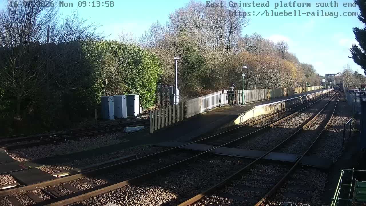East Grinstead Station Bluebell Railway Platforms South End Live Cam - Mid Sussex, East Sussex, South East, England, United Kingdom