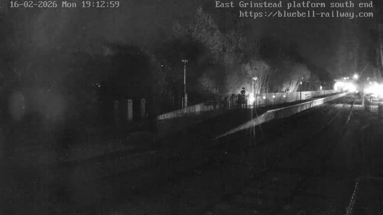 East Grinstead Station Bluebell Railway Platforms South End Live Cam - Mid Sussex, East Sussex, South East, England, United Kingdom