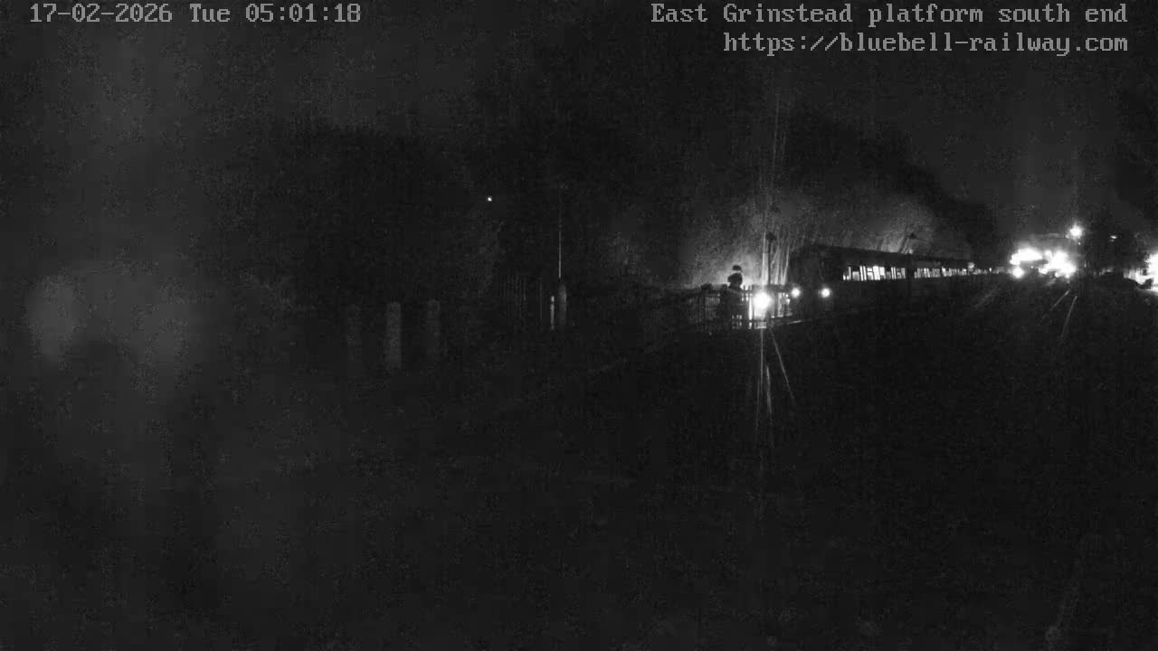 East Grinstead Station Bluebell Railway Platforms South End Live Cam - Mid Sussex, East Sussex, South East, England, United Kingdom
