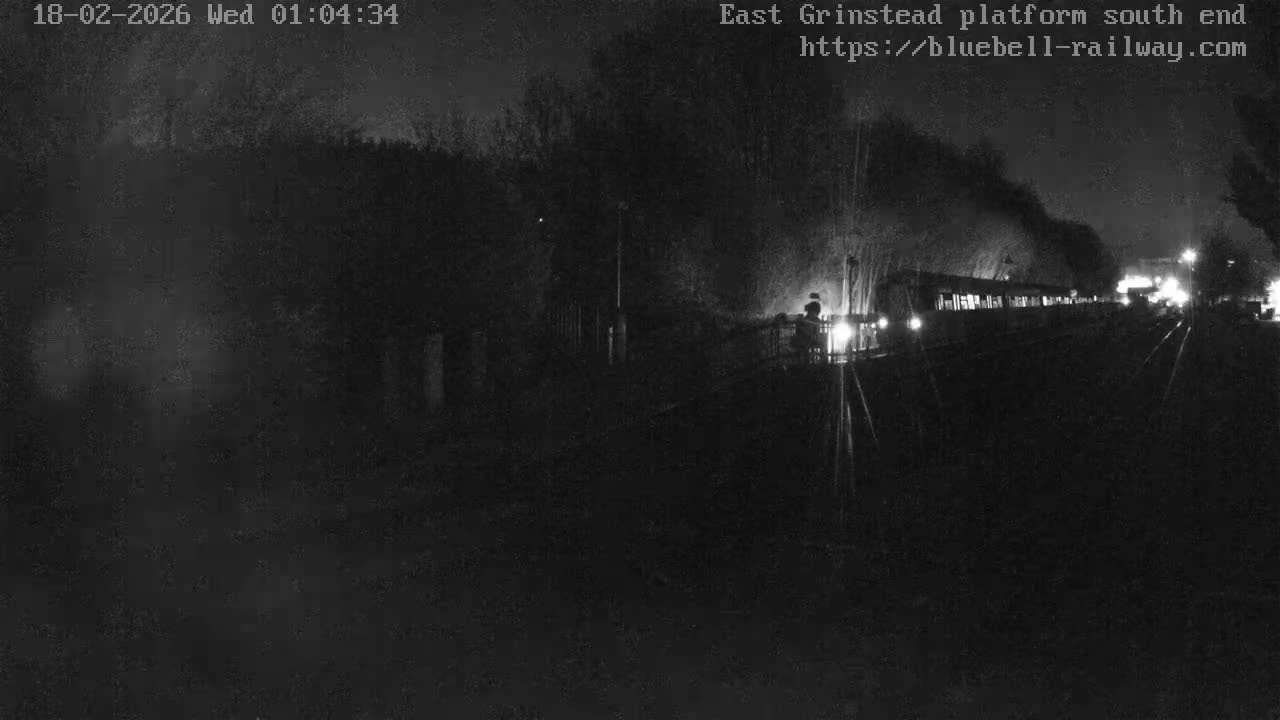 East Grinstead Station Bluebell Railway Platforms South End Live Cam - Mid Sussex, East Sussex, South East, England, United Kingdom