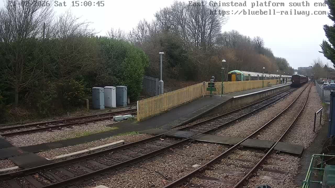 East Grinstead Station Bluebell Railway Platforms South End Live Cam - Mid Sussex, East Sussex, South East, England, United Kingdom
