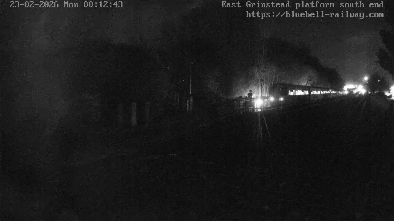 East Grinstead Station Bluebell Railway Platforms South End Live Cam - Mid Sussex, East Sussex, South East, England, United Kingdom