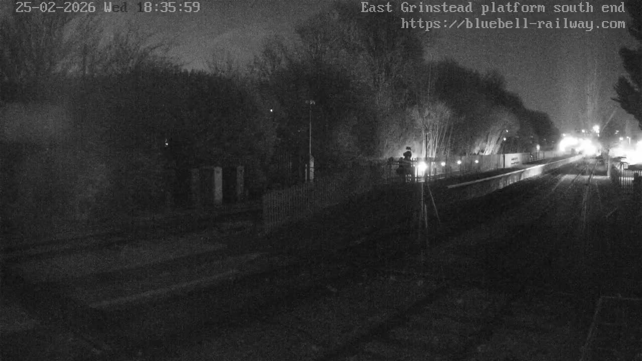 East Grinstead Station Bluebell Railway Platforms South End Live Cam - Mid Sussex, East Sussex, South East, England, United Kingdom