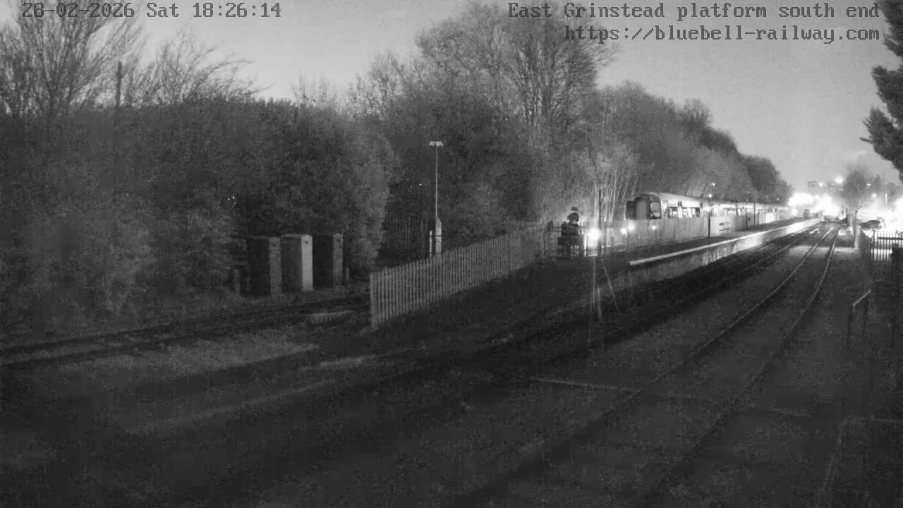 East Grinstead Station Bluebell Railway Platforms South End Live Cam - Mid Sussex, East Sussex, South East, England, United Kingdom
