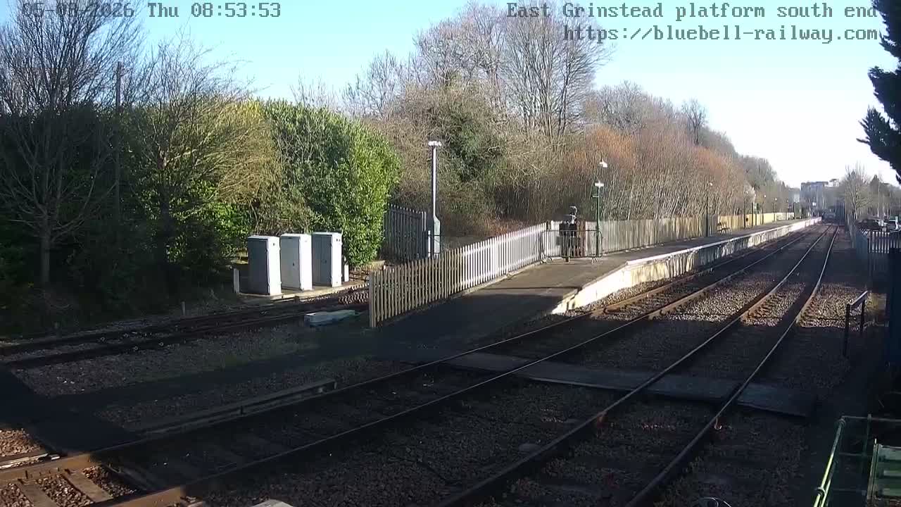 East Grinstead Station Bluebell Railway Platforms South End Live Cam - Mid Sussex, East Sussex, South East, England, United Kingdom