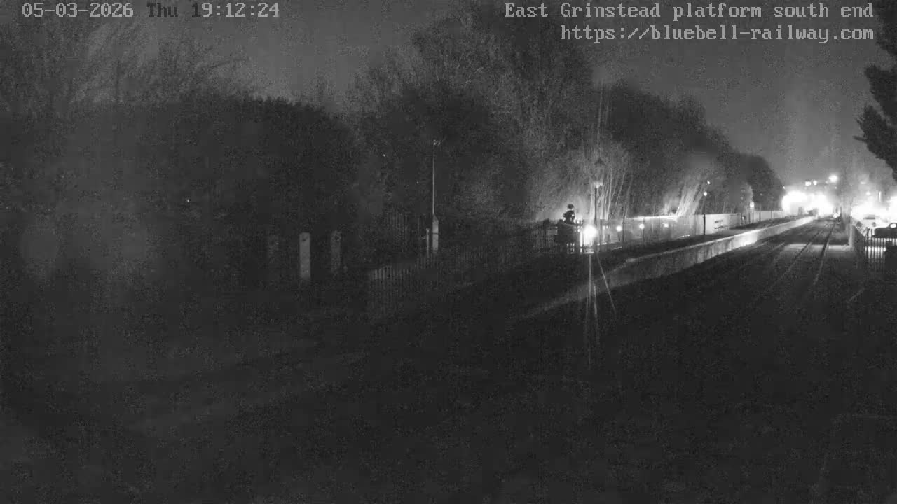 East Grinstead Station Bluebell Railway Platforms South End Live Cam - Mid Sussex, East Sussex, South East, England, United Kingdom